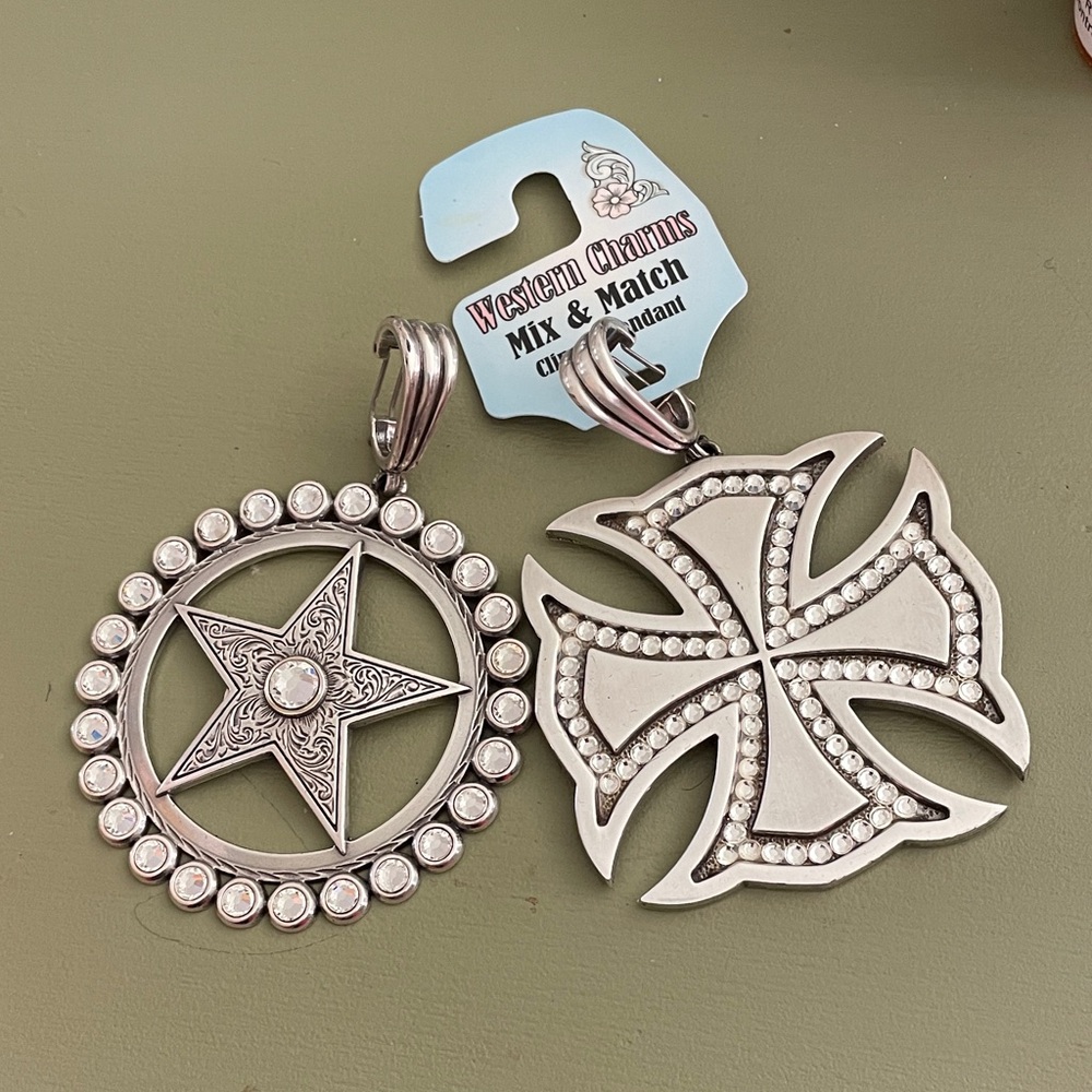 Western Style Bag Charms Pendant Set of 2